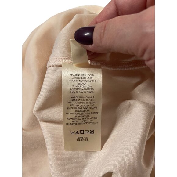 Free People Claudia Puff-Sleeve Blouse Pink Size XS Holiday Velvet Bohemian Cute - Picture 5 of 16